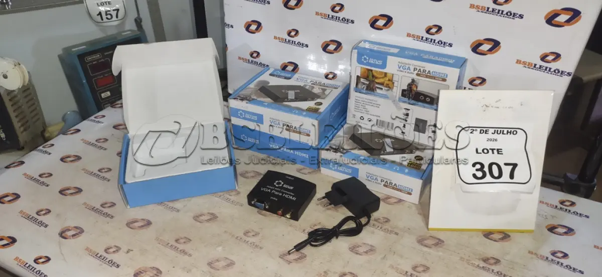 LOTE 307 - 05 ADAPTADORES CONVERSOR VGA PARA HDMI MARCA LOTUS. (NO ESTADO) ATENÇÃO! FAZER A VISITAÇÃO ANTES DE ARREMATAR, NÃO SABEMOS SE FUNCIONA, LEILÃO NÃO TEM GARANTIA E NEM DEVOLUÇÃO, SUJEITO A POSSÍVEIS AVARIAS VISÍVEIS/OCULTAS E/OU AUSÊNCIA DE COMPONENTES.