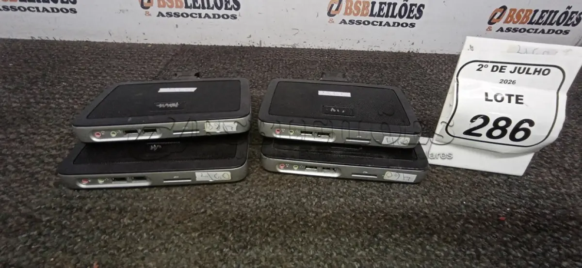 LOTE 286 - 04 MINIS COMPUTADORES TERMINAIS MARCA WYSE SEM FONTE. (NO ESTADO) ATENÇÃO! FAZER A VISITAÇÃO ANTES DE ARREMATAR, NÃO SABEMOS SE FUNCIONA, LEILÃO NÃO TEM GARANTIA E NEM DEVOLUÇÃO, SUJEITO A POSSÍVEIS AVARIAS VISÍVEIS/OCULTAS E/OU AUSÊNCIA DE COMPONENTES.