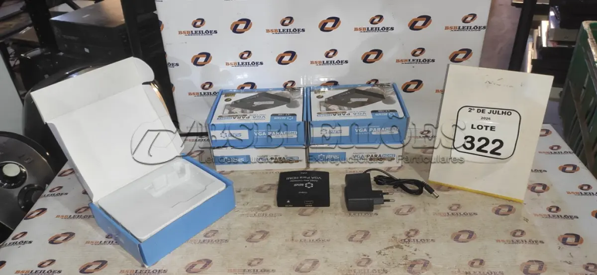 LOTE 322 - 05 ADAPTADORES CONVERSOR VGA PARA HDMI MARCA LOTUS. (NO ESTADO) ATENÇÃO! FAZER A VISITAÇÃO ANTES DE ARREMATAR, NÃO SABEMOS SE FUNCIONA, LEILÃO NÃO TEM GARANTIA E NEM DEVOLUÇÃO, SUJEITO A POSSÍVEIS AVARIAS VISÍVEIS/OCULTAS E/OU AUSÊNCIA DE COMPONENTES.