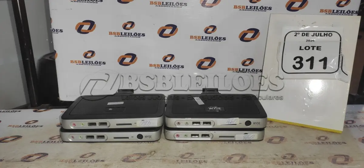 LOTE 311 - 04 MINICOMPUTADORES TERMINAIS MARCA WYSE SEM FONTE. (NO ESTADO) ATENÇÃO! FAZER A VISITAÇÃO ANTES DE ARREMATAR, NÃO SABEMOS SE FUNCIONA, LEILÃO NÃO TEM GARANTIA E NEM DEVOLUÇÃO, SUJEITO A POSSÍVEIS AVARIAS VISÍVEIS/OCULTAS E/OU AUSÊNCIA DE COMPONENTES.