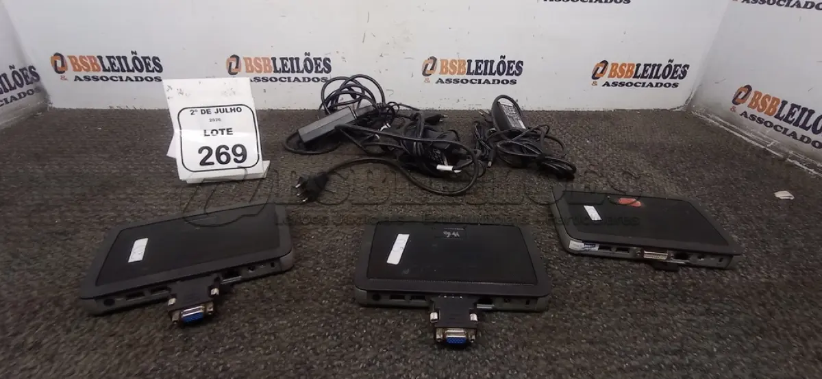 LOTE 269 - 03 MINIS COMPUTADORES TERMINAIS MARCA WYSE. (NO ESTADO) ATENÇÃO! FAZER A VISITAÇÃO ANTES DE ARREMATAR, NÃO SABEMOS SE FUNCIONA, LEILÃO NÃO TEM GARANTIA E NEM DEVOLUÇÃO, SUJEITO A POSSÍVEIS AVARIAS VISÍVEIS/OCULTAS E/OU AUSÊNCIA DE COMPONENTES.