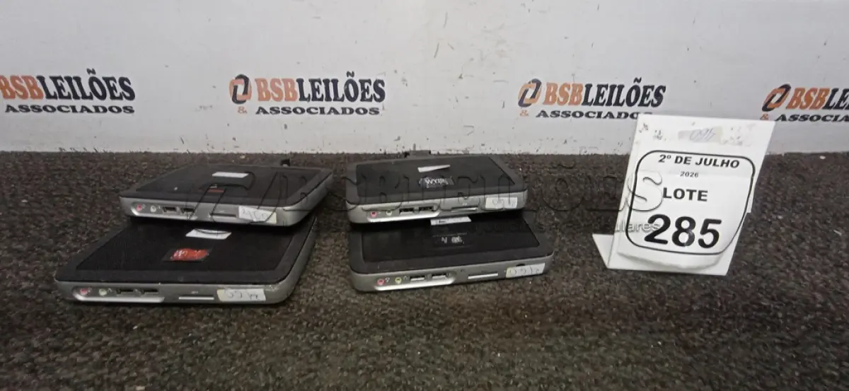 LOTE 285 - 04 MINIS COMPUTADORES TERMINAIS MARCA WYSE SEM FONTE. (NO ESTADO) ATENÇÃO! FAZER A VISITAÇÃO ANTES DE ARREMATAR, NÃO SABEMOS SE FUNCIONA, LEILÃO NÃO TEM GARANTIA E NEM DEVOLUÇÃO, SUJEITO A POSSÍVEIS AVARIAS VISÍVEIS/OCULTAS E/OU AUSÊNCIA DE COMPONENTES.