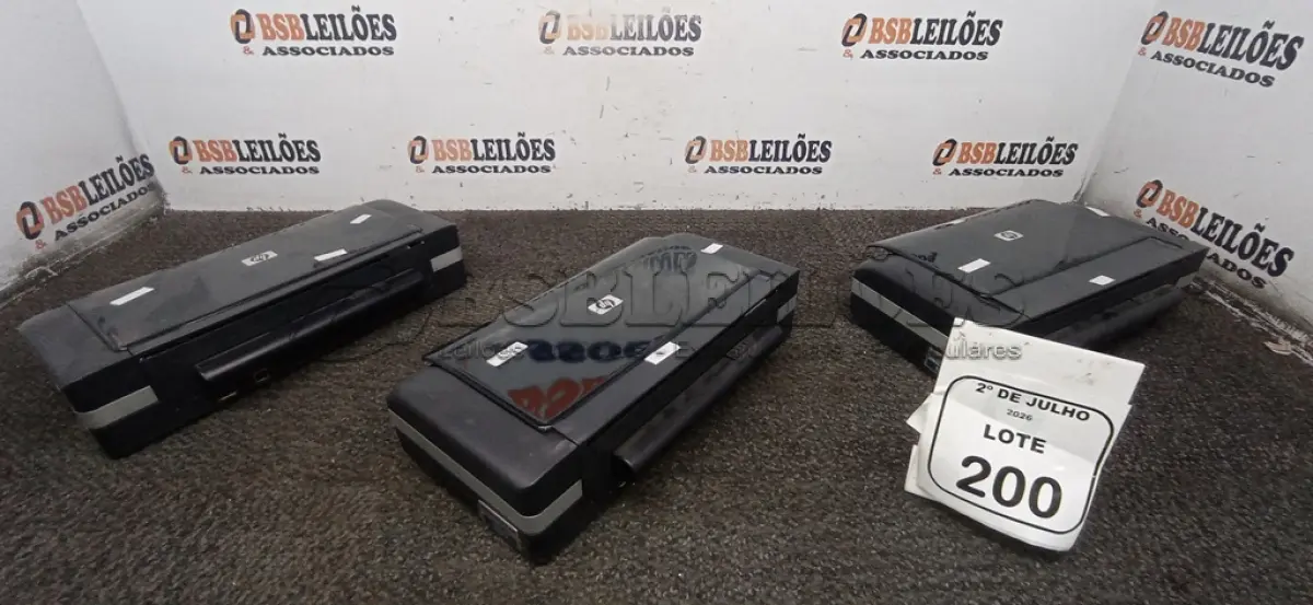 LOTE 200 - 03 IMPRESSORAS PORTÁTEIS DE MESA MODELO H470 MARCA HP. (NO ESTADO) ATENÇÃO! FAZER A VISITAÇÃO ANTES DE ARREMATAR, NÃO SABEMOS SE FUNCIONA, LEILÃO NÃO TEM GARANTIA E NEM DEVOLUÇÃO, SUJEITO A POSSÍVEIS AVARIAS VISÍVEIS/OCULTAS E/OU AUSÊNCIA DE COMPONENTES.