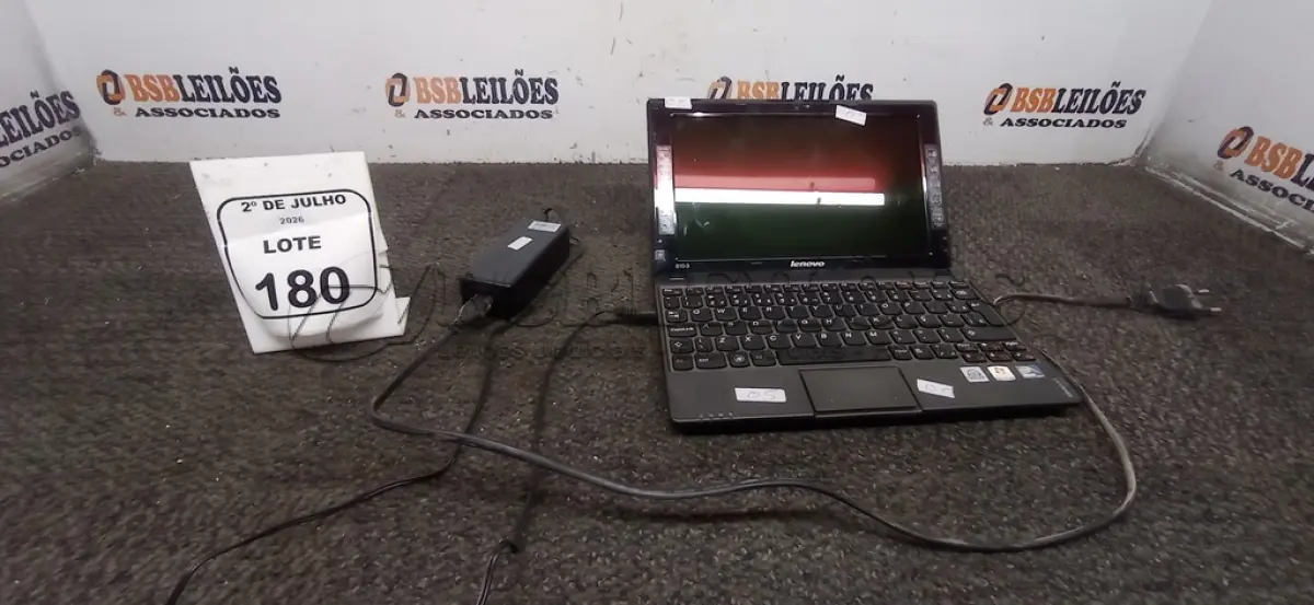 LOTE 180 - 01 NOTEBOOK MODELO IDEAPAD S10-3 MARCA LENOVO COM FONTE. (NO ESTADO) ATENÇÃO! FAZER A VISITAÇÃO ANTES DE ARREMATAR, NÃO SABEMOS SE FUNCIONA, LEILÃO NÃO TEM GARANTIA E NEM DEVOLUÇÃO, SUJEITO A POSSÍVEIS AVARIAS VISÍVEIS/OCULTAS E/OU AUSÊNCIA DE COMPONENTES.