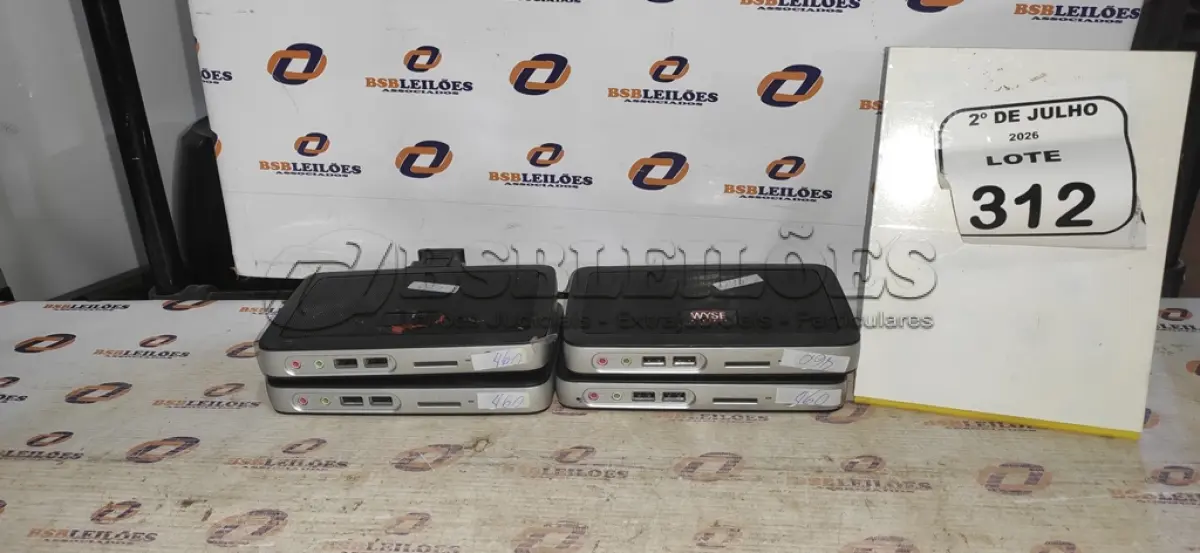LOTE 312 - 04 MINIS COMPUTADORES TERMINAIS MARCA WYSE SEM FONTE. (NO ESTADO) ATENÇÃO! FAZER A VISITAÇÃO ANTES DE ARREMATAR, NÃO SABEMOS SE FUNCIONA, LEILÃO NÃO TEM GARANTIA E NEM DEVOLUÇÃO, SUJEITO A POSSÍVEIS AVARIAS VISÍVEIS/OCULTAS E/OU AUSÊNCIA DE COMPONENTES.