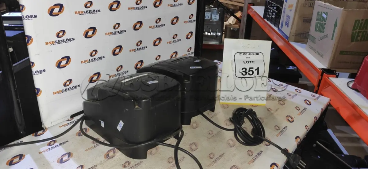 LOTE 351 - 02 IMPRESSORAS TÉRMICAS. (NO ESTADO) ATENÇÃO! FAZER A VISITAÇÃO ANTES DE ARREMATAR, NÃO SABEMOS SE FUNCIONA, LEILÃO NÃO TEM GARANTIA E NEM DEVOLUÇÃO, SUJEITO A POSSÍVEIS AVARIAS VISÍVEIS/OCULTAS E/OU AUSÊNCIA DE COMPONENTES.