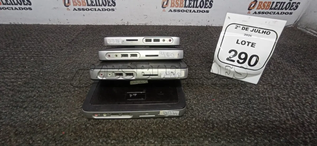 LOTE 290 - 04 MINIS COMPUTADORES TERMINAIS MARCA WYSE SEM FONTE. (NO ESTADO) ATENÇÃO! FAZER A VISITAÇÃO ANTES DE ARREMATAR, NÃO SABEMOS SE FUNCIONA, LEILÃO NÃO TEM GARANTIA E NEM DEVOLUÇÃO, SUJEITO A POSSÍVEIS AVARIAS VISÍVEIS/OCULTAS E/OU AUSÊNCIA DE COMPONENTES.