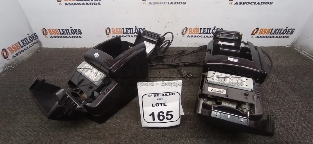LOTE 165 - 02 IMPRESSORAS TÉRMICAS. (NO ESTADO) ATENÇÃO! FAZER A VISITAÇÃO ANTES DE ARREMATAR, NÃO SABEMOS SE FUNCIONA, LEILÃO NÃO TEM GARANTIA E NEM DEVOLUÇÃO, SUJEITO A POSSÍVEIS AVARIAS VISÍVEIS/OCULTAS E/OU AUSÊNCIA DE COMPONENTES.
