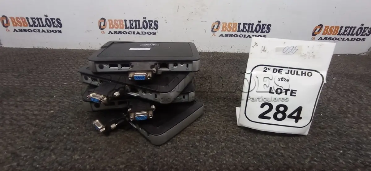LOTE 284 - 04 MINIS COMPUTADORES TERMINAIS MARCA WYSE SEM FONTE. (NO ESTADO) ATENÇÃO! FAZER A VISITAÇÃO ANTES DE ARREMATAR, NÃO SABEMOS SE FUNCIONA, LEILÃO NÃO TEM GARANTIA E NEM DEVOLUÇÃO, SUJEITO A POSSÍVEIS AVARIAS VISÍVEIS/OCULTAS E/OU AUSÊNCIA DE COMPONENTES.