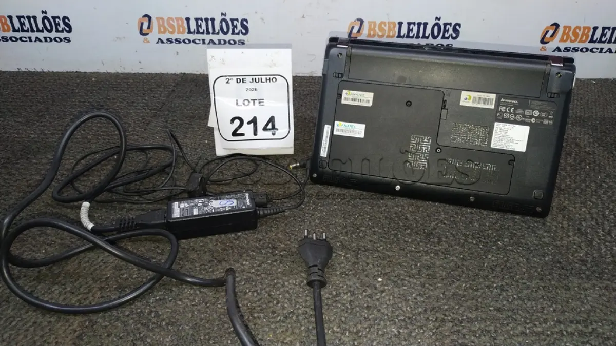 LOTE 214 - 01 NOTEBOOK MODELO IDEAPAD S10-3 MARCA LENOVO COM FONTE. (NO ESTADO) ATENÇÃO! FAZER A VISITAÇÃO ANTES DE ARREMATAR, NÃO SABEMOS SE FUNCIONA, LEILÃO NÃO TEM GARANTIA E NEM DEVOLUÇÃO, SUJEITO A POSSÍVEIS AVARIAS VISÍVEIS/OCULTAS E/OU AUSÊNCIA DE COMPONENTES.