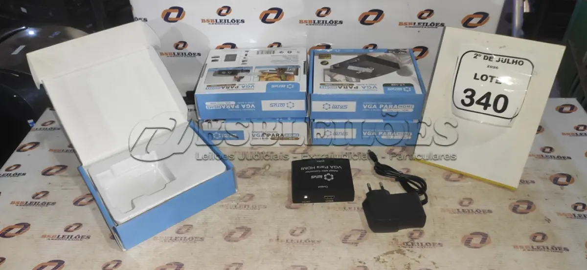 LOTE 340 - 05 ADAPTADORES CONVERSOR VGA PARA HDMI MARCA LOTUS. (NO ESTADO) ATENÇÃO! FAZER A VISITAÇÃO ANTES DE ARREMATAR, NÃO SABEMOS SE FUNCIONA, LEILÃO NÃO TEM GARANTIA E NEM DEVOLUÇÃO, SUJEITO A POSSÍVEIS AVARIAS VISÍVEIS/OCULTAS E/OU AUSÊNCIA DE COMPONENTES.