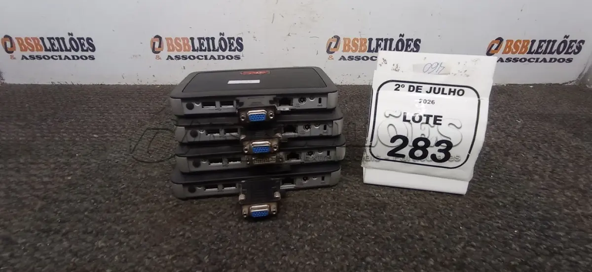 LOTE 283 - 04 MINIS COMPUTADORES TERMINAIS MARCA WYSE SEM FONTE. (NO ESTADO) ATENÇÃO! FAZER A VISITAÇÃO ANTES DE ARREMATAR, NÃO SABEMOS SE FUNCIONA, LEILÃO NÃO TEM GARANTIA E NEM DEVOLUÇÃO, SUJEITO A POSSÍVEIS AVARIAS VISÍVEIS/OCULTAS E/OU AUSÊNCIA DE COMPONENTES.