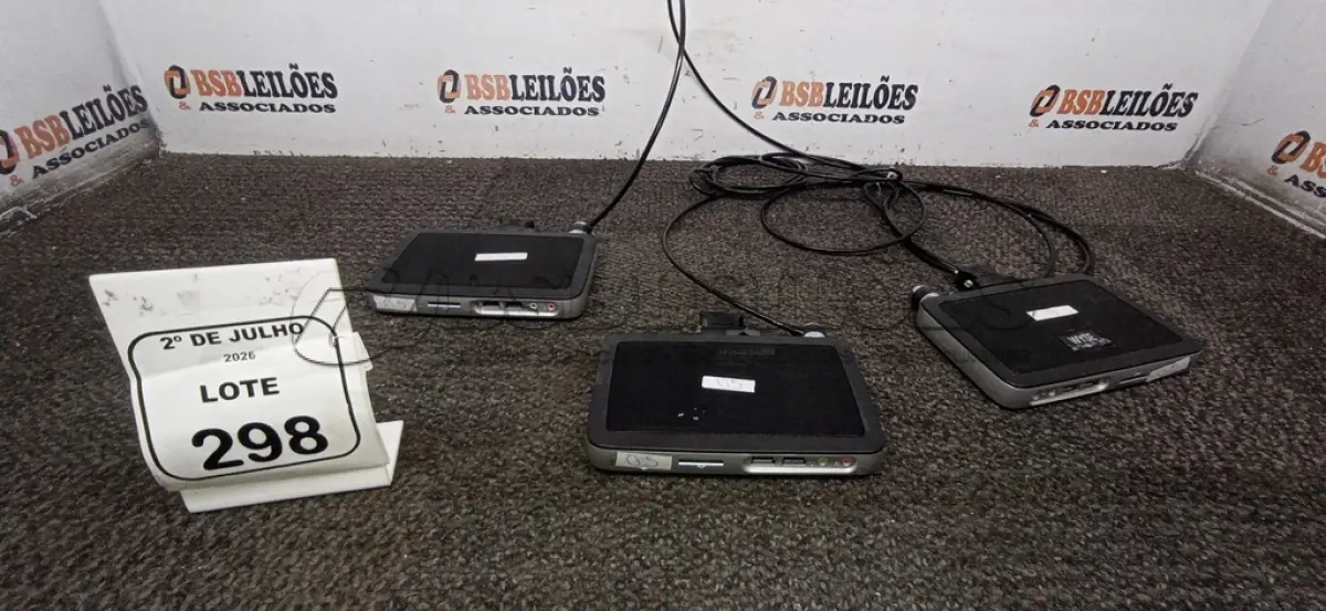 LOTE 298 - 03 MINICOMPUTADORES TERMINAIS MARCA WYSE. (NO ESTADO) ATENÇÃO! FAZER A VISITAÇÃO ANTES DE ARREMATAR, NÃO SABEMOS SE FUNCIONA, LEILÃO NÃO TEM GARANTIA E NEM DEVOLUÇÃO, SUJEITO A POSSÍVEIS AVARIAS VISÍVEIS/OCULTAS E/OU AUSÊNCIA DE COMPONENTES.