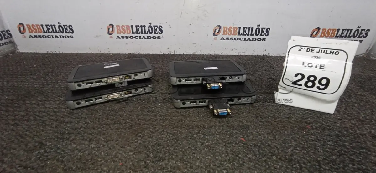 LOTE 289 - 04 MINIS COMPUTADORES TERMINAIS MARCA WYSE SEM FONTE. (NO ESTADO) ATENÇÃO! FAZER A VISITAÇÃO ANTES DE ARREMATAR, NÃO SABEMOS SE FUNCIONA, LEILÃO NÃO TEM GARANTIA E NEM DEVOLUÇÃO, SUJEITO A POSSÍVEIS AVARIAS VISÍVEIS/OCULTAS E/OU AUSÊNCIA DE COMPONENTES.