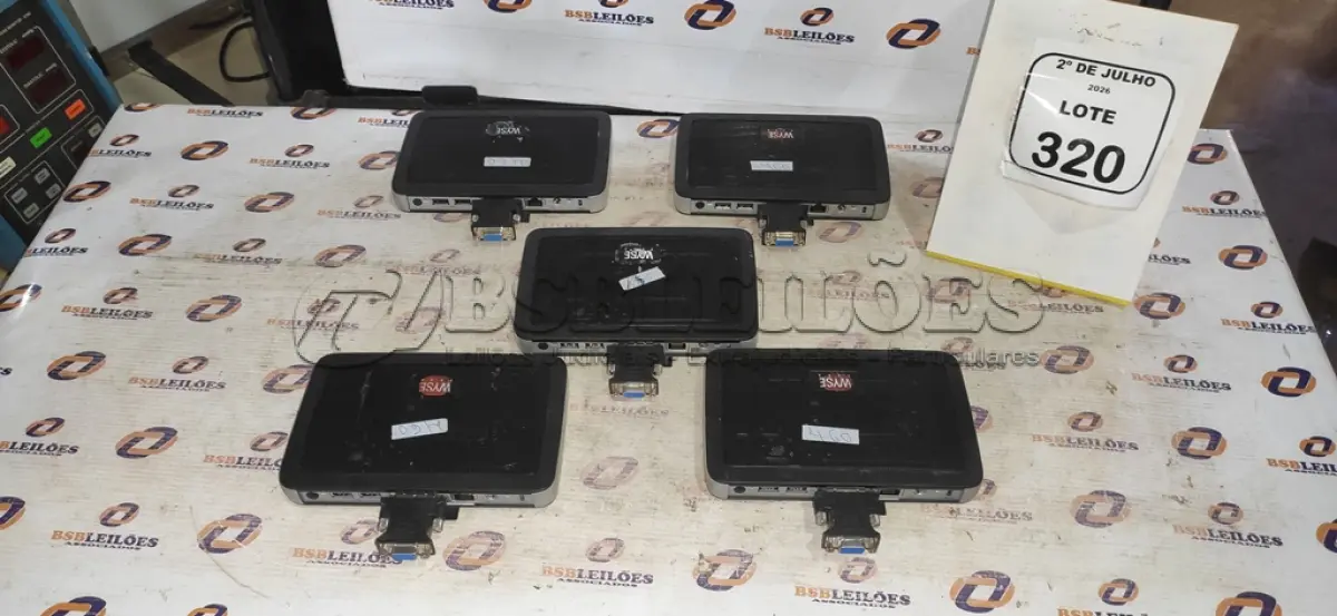 LOTE 320 - 04 MINIS COMPUTADORES TERMINAIS MARCA WYSE SEM FONTE. (NO ESTADO) ATENÇÃO! FAZER A VISITAÇÃO ANTES DE ARREMATAR, NÃO SABEMOS SE FUNCIONA, LEILÃO NÃO TEM GARANTIA E NEM DEVOLUÇÃO, SUJEITO A POSSÍVEIS AVARIAS VISÍVEIS/OCULTAS E/OU AUSÊNCIA DE COMPONENTES.