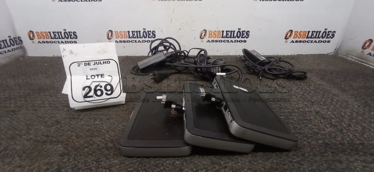 LOTE 269 - 03 MINIS COMPUTADORES TERMINAIS MARCA WYSE. (NO ESTADO) ATENÇÃO! FAZER A VISITAÇÃO ANTES DE ARREMATAR, NÃO SABEMOS SE FUNCIONA, LEILÃO NÃO TEM GARANTIA E NEM DEVOLUÇÃO, SUJEITO A POSSÍVEIS AVARIAS VISÍVEIS/OCULTAS E/OU AUSÊNCIA DE COMPONENTES.