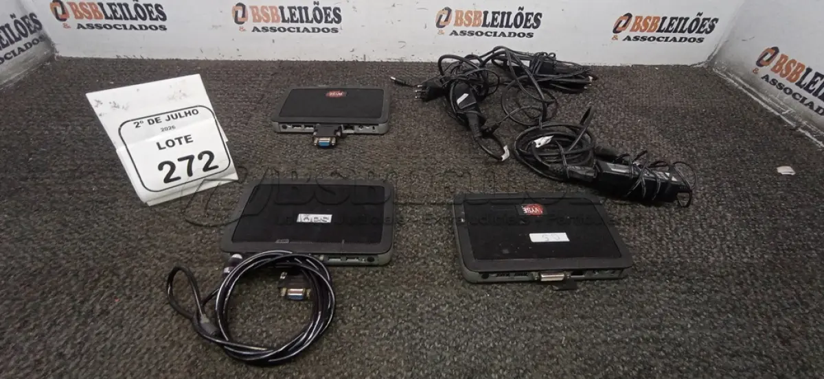 LOTE 272 - 03 MINICOMPUTADORES TERMINAIS MARCA WYSE. (NO ESTADO) ATENÇÃO! FAZER A VISITAÇÃO ANTES DE ARREMATAR, NÃO SABEMOS SE FUNCIONA, LEILÃO NÃO TEM GARANTIA E NEM DEVOLUÇÃO, SUJEITO A POSSÍVEIS AVARIAS VISÍVEIS/OCULTAS E/OU AUSÊNCIA DE COMPONENTES.