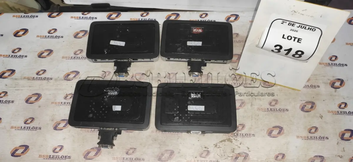 LOTE 318 - 04 MINIS COMPUTADORES TERMINAIS MARCA WYSE SEM FONTE. (NO ESTADO) ATENÇÃO! FAZER A VISITAÇÃO ANTES DE ARREMATAR, NÃO SABEMOS SE FUNCIONA, LEILÃO NÃO TEM GARANTIA E NEM DEVOLUÇÃO, SUJEITO A POSSÍVEIS AVARIAS VISÍVEIS/OCULTAS E/OU AUSÊNCIA DE COMPONENTES.