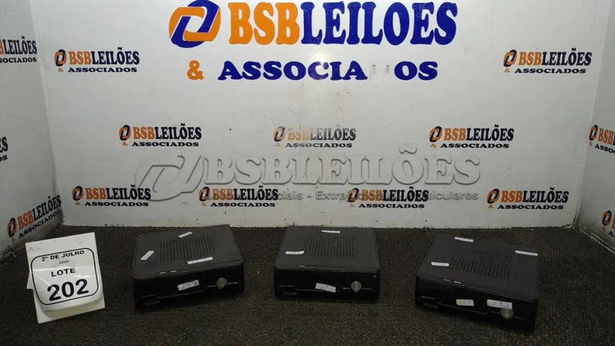LOTE 202 - 03 MINIS PC CORE I3 MARCA ELGIN. (NO ESTADO) ATENÇÃO! FAZER A VISITAÇÃO ANTES DE ARREMATAR, NÃO SABEMOS SE FUNCIONA, LEILÃO NÃO TEM GARANTIA E NEM DEVOLUÇÃO, SUJEITO A POSSÍVEIS AVARIAS VISÍVEIS/OCULTAS E/OU AUSÊNCIA DE COMPONENTES.