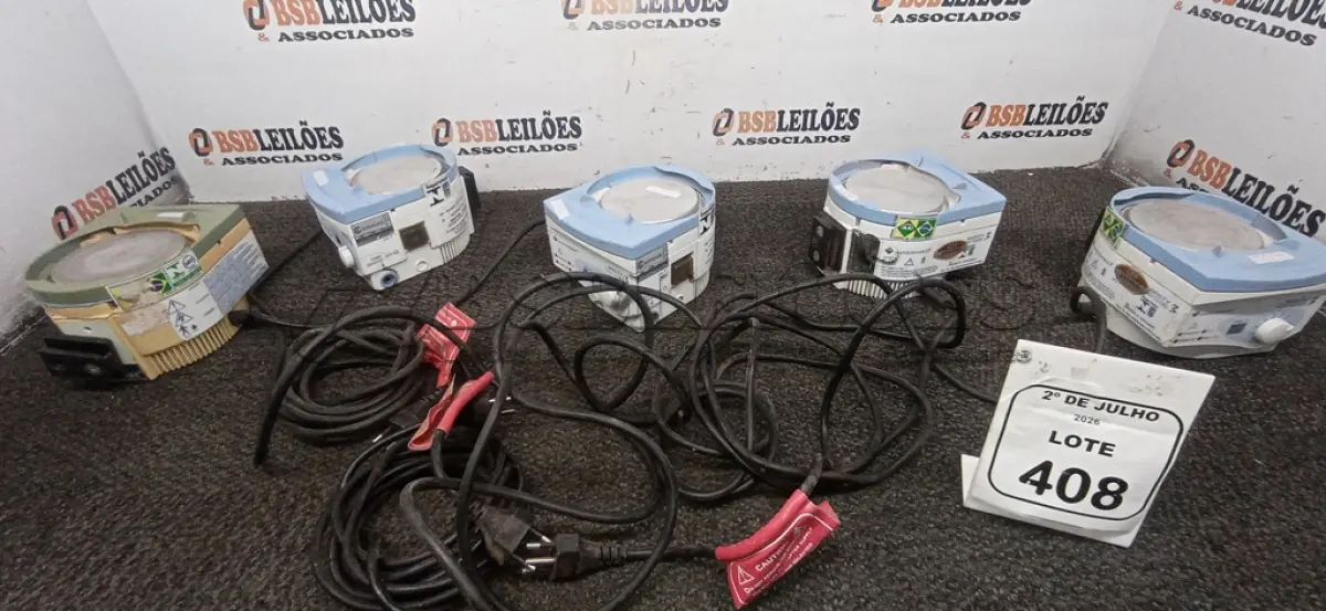 LOTE 408 - 05 UMIDIFICADORES AQUECIDO MODELO MISTY 3 MARCA INTERMED. (NO ESTADO) ATENÇÃO! FAZER A VISITAÇÃO ANTES DE ARREMATAR, NÃO SABEMOS SE FUNCIONA, LEILÃO NÃO TEM GARANTIA E NEM DEVOLUÇÃO, SUJEITO A POSSÍVEIS AVARIAS VISÍVEIS/OCULTAS E/OU AUSÊNCIA DE COMPONENTES.