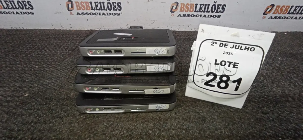 LOTE 281 - 04 MINIS COMPUTADORES TERMINAIS MARCA WYSE SEM FONTE. (NO ESTADO) ATENÇÃO! FAZER A VISITAÇÃO ANTES DE ARREMATAR, NÃO SABEMOS SE FUNCIONA, LEILÃO NÃO TEM GARANTIA E NEM DEVOLUÇÃO, SUJEITO A POSSÍVEIS AVARIAS VISÍVEIS/OCULTAS E/OU AUSÊNCIA DE COMPONENTES.