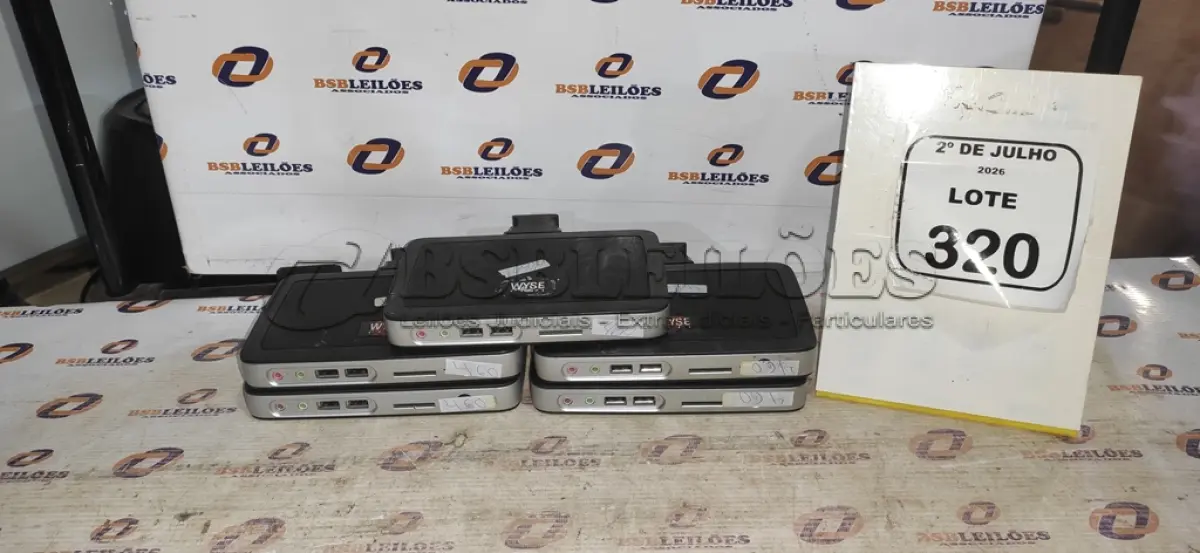 LOTE 320 - 04 MINIS COMPUTADORES TERMINAIS MARCA WYSE SEM FONTE. (NO ESTADO) ATENÇÃO! FAZER A VISITAÇÃO ANTES DE ARREMATAR, NÃO SABEMOS SE FUNCIONA, LEILÃO NÃO TEM GARANTIA E NEM DEVOLUÇÃO, SUJEITO A POSSÍVEIS AVARIAS VISÍVEIS/OCULTAS E/OU AUSÊNCIA DE COMPONENTES.
