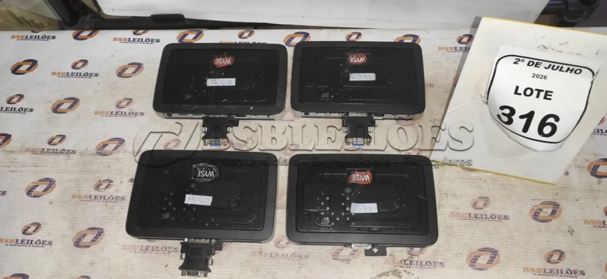 LOTE 316 - 04 MINIS COMPUTADORES TERMINAIS MARCA WYSE SEM FONTE. (NO ESTADO) ATENÇÃO! FAZER A VISITAÇÃO ANTES DE ARREMATAR, NÃO SABEMOS SE FUNCIONA, LEILÃO NÃO TEM GARANTIA E NEM DEVOLUÇÃO, SUJEITO A POSSÍVEIS AVARIAS VISÍVEIS/OCULTAS E/OU AUSÊNCIA DE COMPONENTES.