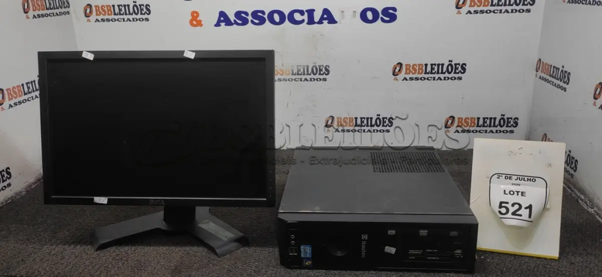 LOTE 521 - 01 MONITOR MARCA DELL E 01 CPU MARCA ITAUTEC. (NO ESTADO) ATENÇÃO! FAZER A VISITAÇÃO ANTES DE ARREMATAR, NÃO SABEMOS SE FUNCIONA, LEILÃO NÃO TEM GARANTIA E NEM DEVOLUÇÃO, SUJEITO A POSSÍVEIS AVARIAS VISÍVEIS/OCULTAS E/OU AUSÊNCIA DE COMPONENTES.