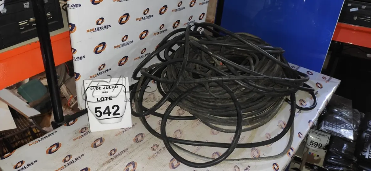 LOTE 542 - 01 EXTENSÃO ELÉTRICA. (NO ESTADO) ATENÇÃO! FAZER A VISITAÇÃO ANTES DE ARREMATAR, NÃO SABEMOS SE FUNCIONA, LEILÃO NÃO TEM GARANTIA E NEM DEVOLUÇÃO, SUJEITO A POSSÍVEIS AVARIAS VISÍVEIS/OCULTAS E/OU AUSÊNCIA DE COMPONENTES.