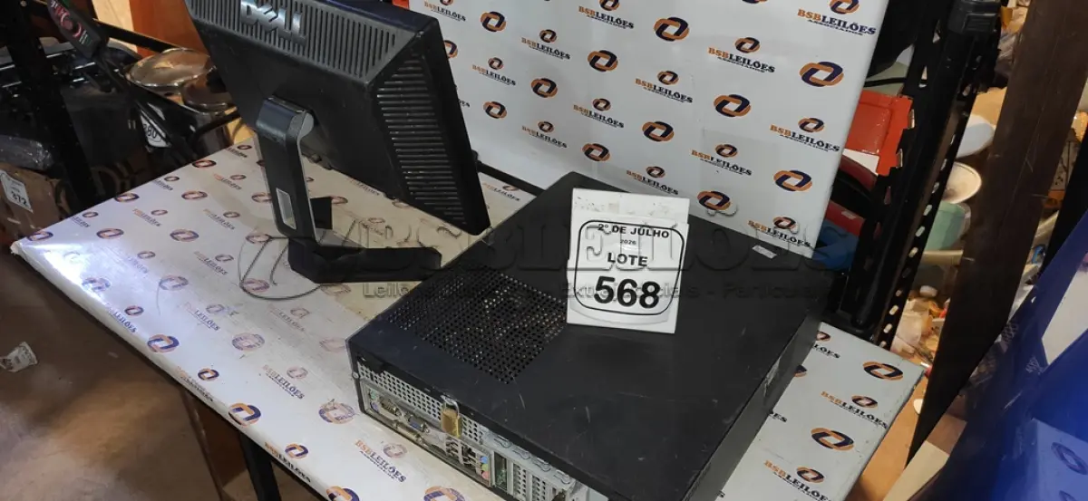 LOTE 568 - 01 MONITOR MARCA DELL E 01 CPU MARCA ITAUTEC. (NO ESTADO) ATENÇÃO! FAZER A VISITAÇÃO ANTES DE ARREMATAR, NÃO SABEMOS SE FUNCIONA, LEILÃO NÃO TEM GARANTIA E NEM DEVOLUÇÃO, SUJEITO A POSSÍVEIS AVARIAS VISÍVEIS/OCULTAS E/OU AUSÊNCIA DE COMPONENTES.