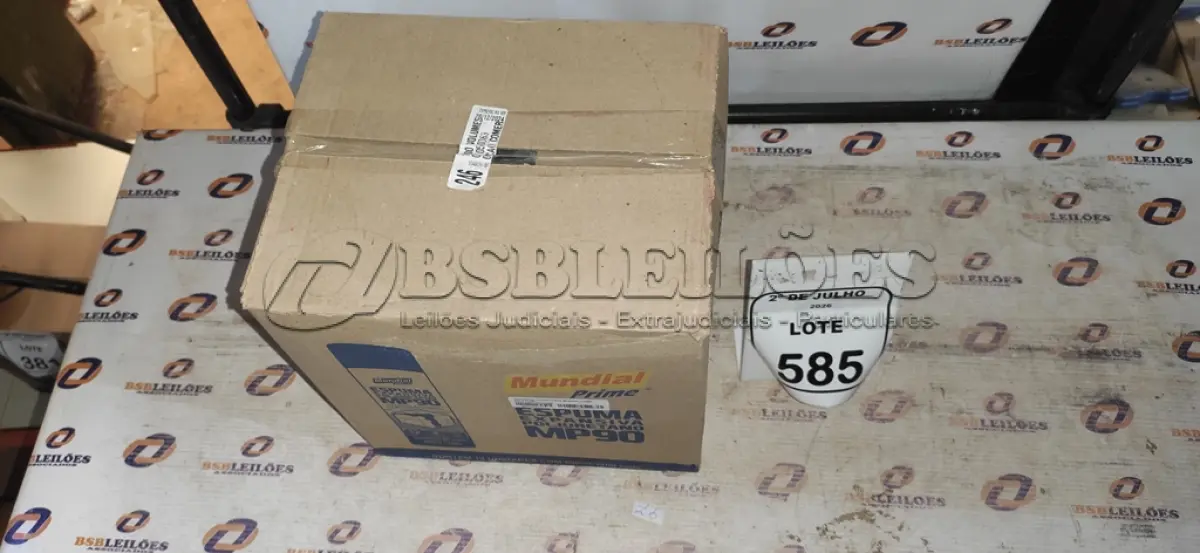 LOTE 585 - 12 LATAS DE ESPUMA EXPANSIVA DE POLIURETANO MP90 DE 500ML CADA MARCA MUNDIAL PRIME. (NO ESTADO) ATENÇÃO! FAZER A VISITAÇÃO ANTES DE ARREMATAR, NÃO SABEMOS SE FUNCIONA, LEILÃO NÃO TEM GARANTIA E NEM DEVOLUÇÃO, SUJEITO A POSSÍVEIS AVARIAS VISÍVEIS/OCULTAS E/OU AUSÊNCIA DE COMPONENTES.