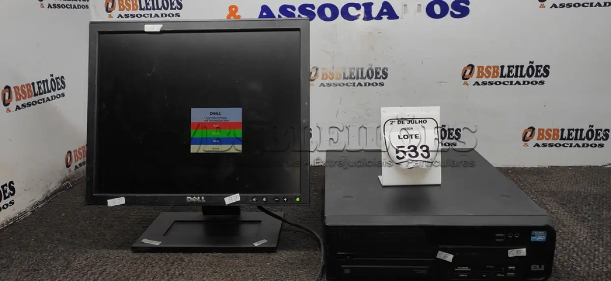 LOTE 533 - 01 MONITOR MARCA DELL E 01 CPU MARCA SAMSUNG. (NO ESTADO) ATENÇÃO! FAZER A VISITAÇÃO ANTES DE ARREMATAR, NÃO SABEMOS SE FUNCIONA, LEILÃO NÃO TEM GARANTIA E NEM DEVOLUÇÃO, SUJEITO A POSSÍVEIS AVARIAS VISÍVEIS/OCULTAS E/OU AUSÊNCIA DE COMPONENTES.