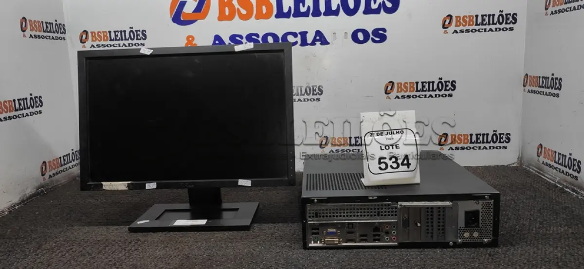 LOTE 534 - 01 MONITOR MARCA DELL E 01 CPU MARCA ITAUTEC. (NO ESTADO) ATENÇÃO! FAZER A VISITAÇÃO ANTES DE ARREMATAR, NÃO SABEMOS SE FUNCIONA, LEILÃO NÃO TEM GARANTIA E NEM DEVOLUÇÃO, SUJEITO A POSSÍVEIS AVARIAS VISÍVEIS/OCULTAS E/OU AUSÊNCIA DE COMPONENTES.