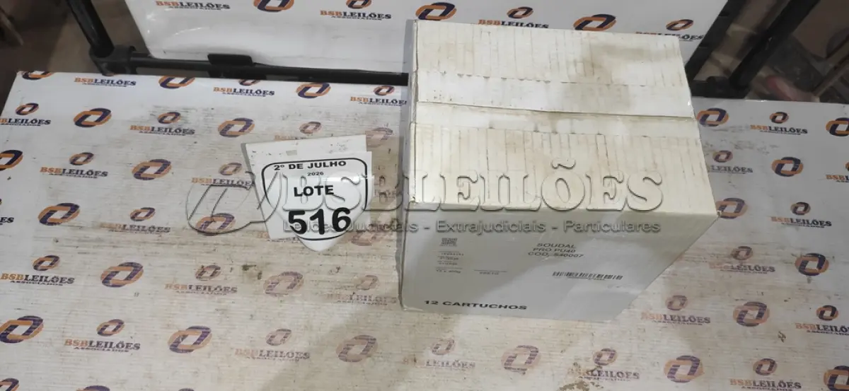 LOTE 516 - 12 ADESIVOS/SELANTE PU 40 230ML CADA. (NO ESTADO) ATENÇÃO! FAZER A VISITAÇÃO ANTES DE ARREMATAR, NÃO SABEMOS SE FUNCIONA, LEILÃO NÃO TEM GARANTIA E NEM DEVOLUÇÃO, SUJEITO A POSSÍVEIS AVARIAS VISÍVEIS/OCULTAS E/OU AUSÊNCIA DE COMPONENTES.