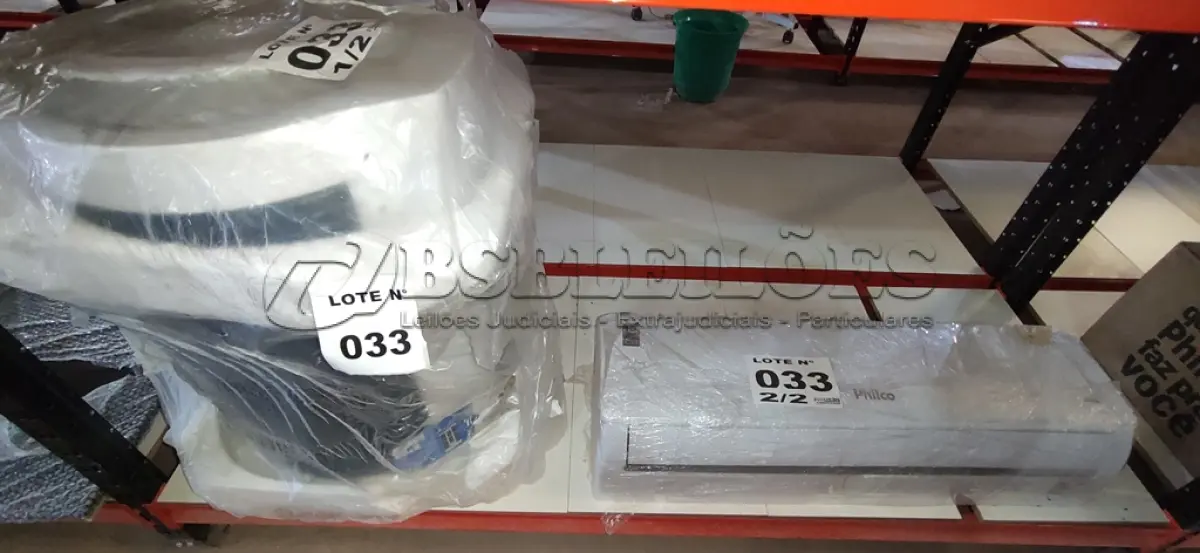 LOTE 033 - 01 KIT AR CONDICIONADO SPLIT HI WALL - INVERTER R-32 - PHILCO - 18.000 BTUS - 220V (NO ESTADO, NÃO SABEMOS SE FUNCIONA. LEILÃO NÃO TEM GARANTIA E NEM DEVOLUÇÃO, SUJEITO A POSSÍVEIS AVARIAS VISÍVEIS/OCULTAS E/OU AUSÊNCIA DE COMPONENTES)
