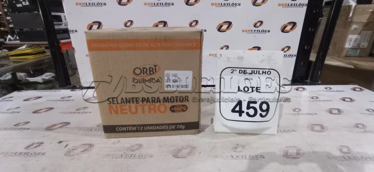 LOTE 459 - 12 BISNAGAS DE ADESIVO DE SILICONE NEUTRO PARA MOTOR DE 70G MARCA ORBI QUÍMICA. (NO ESTADO) ATENÇÃO! FAZER A VISITAÇÃO ANTES DE ARREMATAR, NÃO SABEMOS SE FUNCIONA, LEILÃO NÃO TEM GARANTIA E NEM DEVOLUÇÃO, SUJEITO A POSSÍVEIS AVARIAS VISÍVEIS/OCULTAS E/OU AUSÊNCIA DE COMPONENTES.