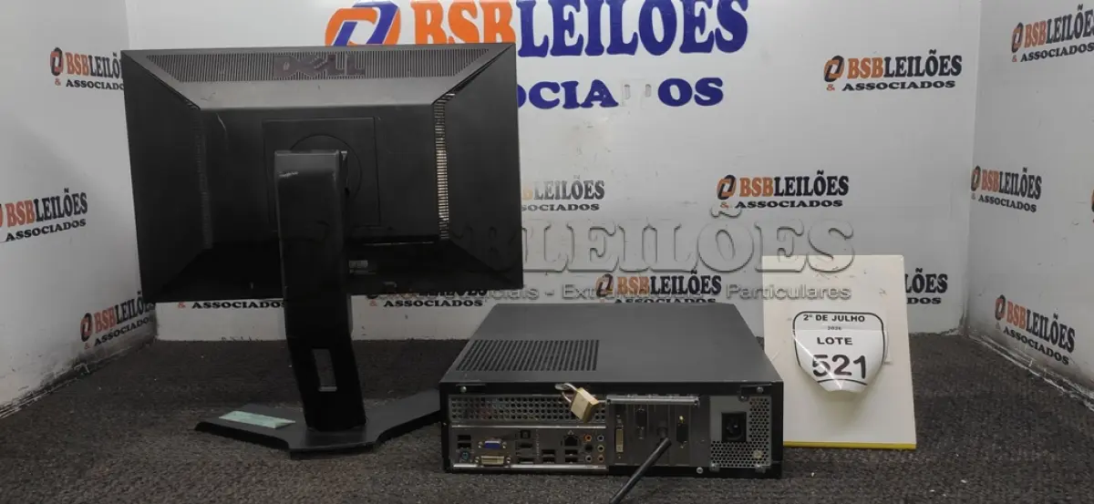 LOTE 521 - 01 MONITOR MARCA DELL E 01 CPU MARCA ITAUTEC. (NO ESTADO) ATENÇÃO! FAZER A VISITAÇÃO ANTES DE ARREMATAR, NÃO SABEMOS SE FUNCIONA, LEILÃO NÃO TEM GARANTIA E NEM DEVOLUÇÃO, SUJEITO A POSSÍVEIS AVARIAS VISÍVEIS/OCULTAS E/OU AUSÊNCIA DE COMPONENTES.