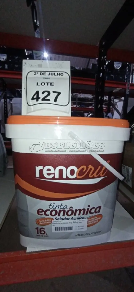 LOTE 427 - 01 BALDE DE SELADOR 16L MARCA RENOCRIL. (NO ESTADO) ATENÇÃO! FAZER A VISITAÇÃO ANTES DE ARREMATAR, NÃO SABEMOS SE FUNCIONA, LEILÃO NÃO TEM GARANTIA E NEM DEVOLUÇÃO, SUJEITO A POSSÍVEIS AVARIAS VISÍVEIS/OCULTAS E/OU AUSÊNCIA DE COMPONENTES.