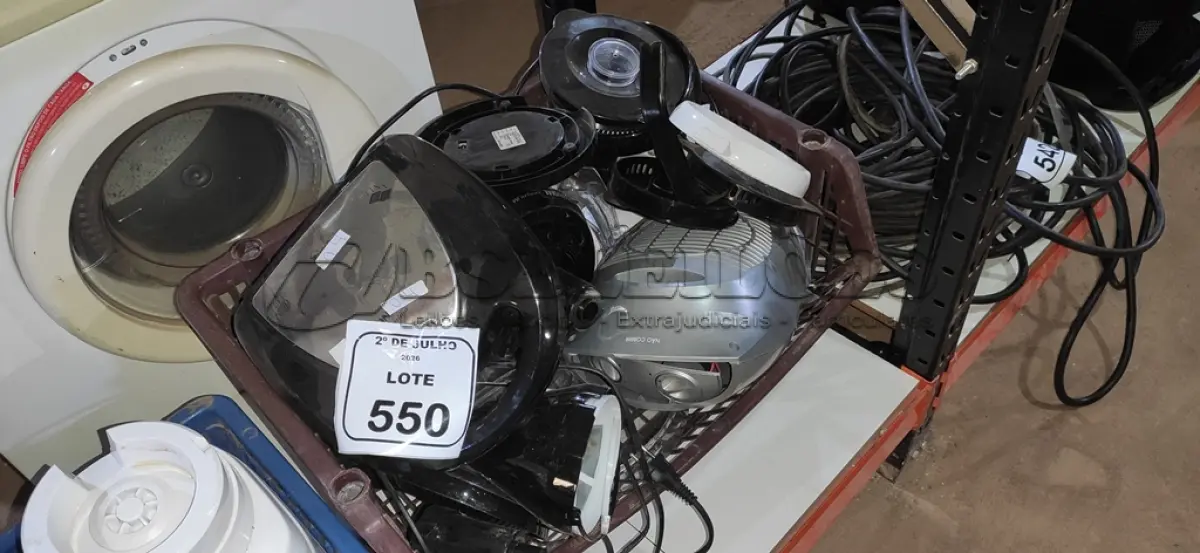 LOTE 550 - 01 LOTE COM PEÇAS DE ELETRODOMÉSTICOS DIVERSAS. (NO ESTADO) ATENÇÃO! FAZER A VISITAÇÃO ANTES DE ARREMATAR, NÃO SABEMOS SE FUNCIONA, LEILÃO NÃO TEM GARANTIA E NEM DEVOLUÇÃO, SUJEITO A POSSÍVEIS AVARIAS VISÍVEIS/OCULTAS E/OU AUSÊNCIA DE COMPONENTES.