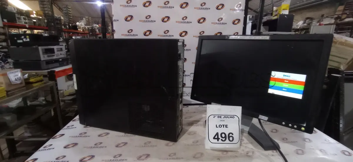 LOTE 496 - 01 MONITOR MARCA DELL E 01 CPU MARCA N3. (NO ESTADO) ATENÇÃO! FAZER A VISITAÇÃO ANTES DE ARREMATAR, NÃO SABEMOS SE FUNCIONA, LEILÃO NÃO TEM GARANTIA E NEM DEVOLUÇÃO, SUJEITO A POSSÍVEIS AVARIAS VISÍVEIS/OCULTAS E/OU AUSÊNCIA DE COMPONENTES.