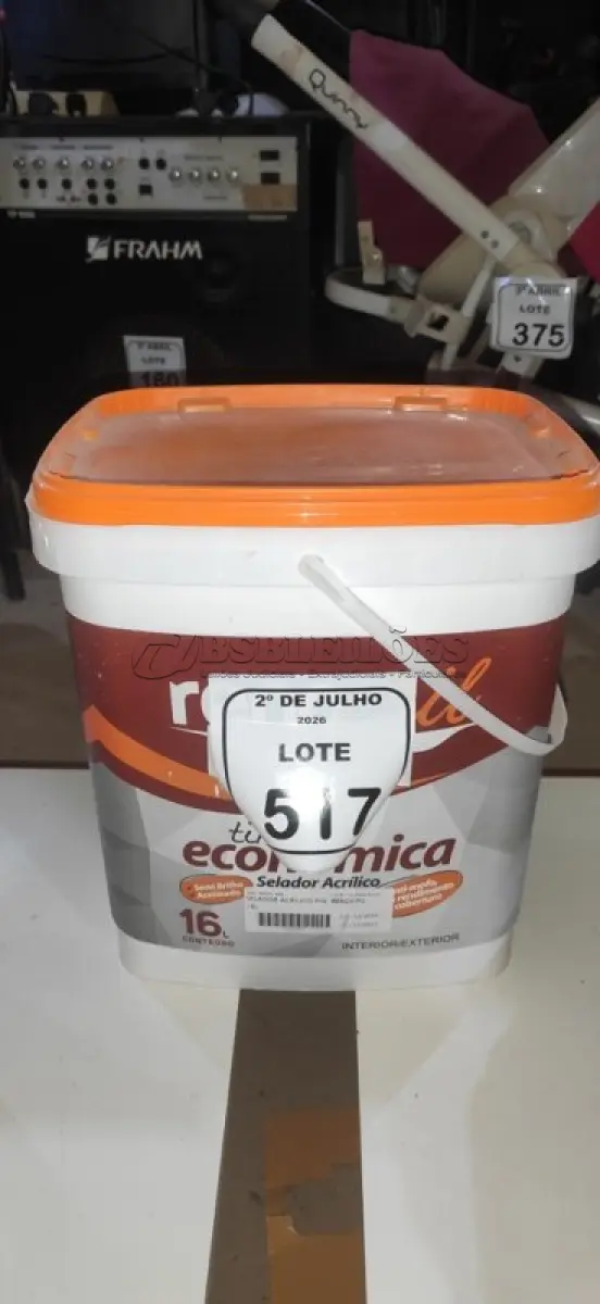 LOTE 517 - 01 BALDE DE SELADOR 16L MARCA RENOCRIL. (NO ESTADO) ATENÇÃO! FAZER A VISITAÇÃO ANTES DE ARREMATAR, NÃO SABEMOS SE FUNCIONA, LEILÃO NÃO TEM GARANTIA E NEM DEVOLUÇÃO, SUJEITO A POSSÍVEIS AVARIAS VISÍVEIS/OCULTAS E/OU AUSÊNCIA DE COMPONENTES.