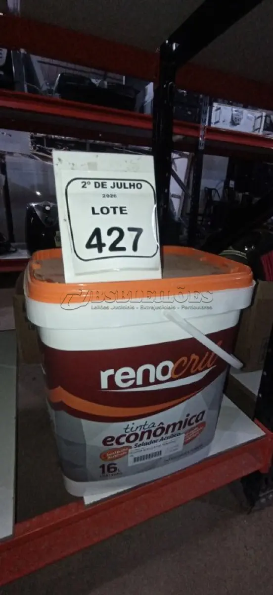 LOTE 427 - 01 BALDE DE SELADOR 16L MARCA RENOCRIL. (NO ESTADO) ATENÇÃO! FAZER A VISITAÇÃO ANTES DE ARREMATAR, NÃO SABEMOS SE FUNCIONA, LEILÃO NÃO TEM GARANTIA E NEM DEVOLUÇÃO, SUJEITO A POSSÍVEIS AVARIAS VISÍVEIS/OCULTAS E/OU AUSÊNCIA DE COMPONENTES.