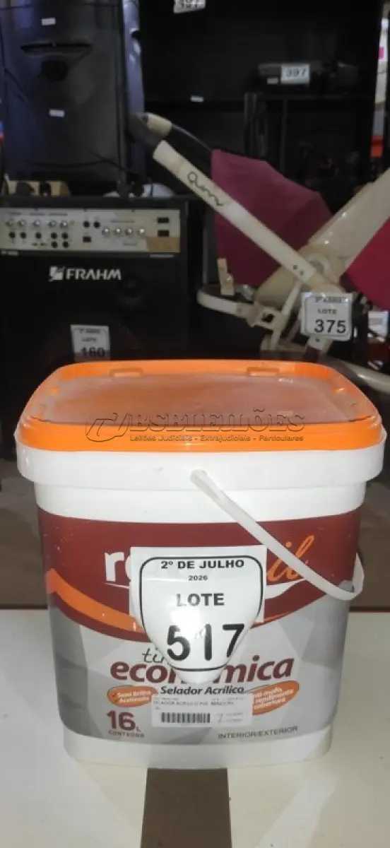 LOTE 517 - 01 BALDE DE SELADOR 16L MARCA RENOCRIL. (NO ESTADO) ATENÇÃO! FAZER A VISITAÇÃO ANTES DE ARREMATAR, NÃO SABEMOS SE FUNCIONA, LEILÃO NÃO TEM GARANTIA E NEM DEVOLUÇÃO, SUJEITO A POSSÍVEIS AVARIAS VISÍVEIS/OCULTAS E/OU AUSÊNCIA DE COMPONENTES.