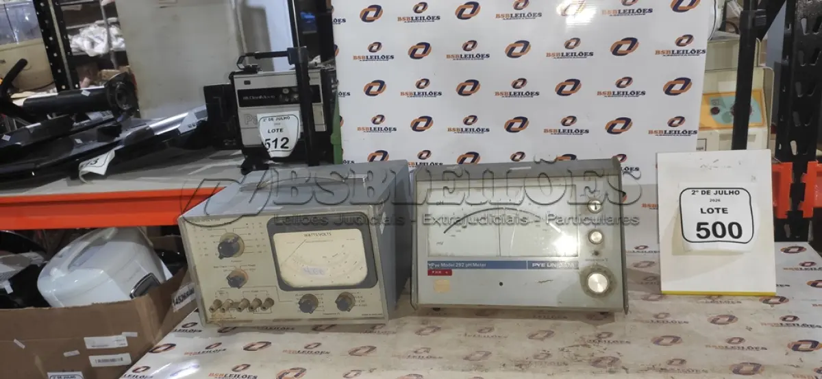 LOTE 500 - 01 MEDIDOR DE POTÊNCIA E 01 MEDIDOR DE PH. (NO ESTADO) ATENÇÃO! FAZER A VISITAÇÃO ANTES DE ARREMATAR, NÃO SABEMOS SE FUNCIONA, LEILÃO NÃO TEM GARANTIA E NEM DEVOLUÇÃO, SUJEITO A POSSÍVEIS AVARIAS VISÍVEIS/OCULTAS E/OU AUSÊNCIA DE COMPONENTES.