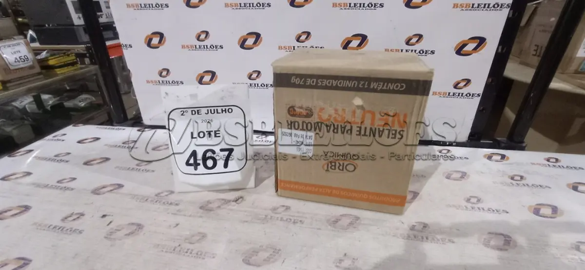 LOTE 467 - 12 BISNAGAS DE ADESIVO DE SILICONE NEUTRO PARA MOTOR DE 70G MARCA ORBI QUÍMICA. (NO ESTADO) ATENÇÃO! FAZER A VISITAÇÃO ANTES DE ARREMATAR, NÃO SABEMOS SE FUNCIONA, LEILÃO NÃO TEM GARANTIA E NEM DEVOLUÇÃO, SUJEITO A POSSÍVEIS AVARIAS VISÍVEIS/OCULTAS E/OU AUSÊNCIA DE COMPONENTES.