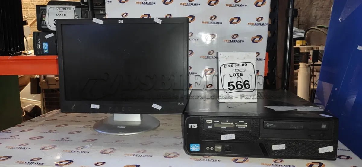 LOTE 566 - 01 MONITOR MARCA HP E 01 CPU MARCA SAMSUNG. (NO ESTADO) ATENÇÃO! FAZER A VISITAÇÃO ANTES DE ARREMATAR, NÃO SABEMOS SE FUNCIONA, LEILÃO NÃO TEM GARANTIA E NEM DEVOLUÇÃO, SUJEITO A POSSÍVEIS AVARIAS VISÍVEIS/OCULTAS E/OU AUSÊNCIA DE COMPONENTES.
