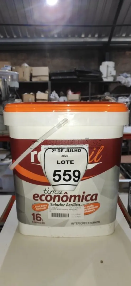 LOTE 559 - 01 BALDE DE SELADOR 16L MARCA RENOCRIL. (NO ESTADO) ATENÇÃO! FAZER A VISITAÇÃO ANTES DE ARREMATAR, NÃO SABEMOS SE FUNCIONA, LEILÃO NÃO TEM GARANTIA E NEM DEVOLUÇÃO, SUJEITO A POSSÍVEIS AVARIAS VISÍVEIS/OCULTAS E/OU AUSÊNCIA DE COMPONENTES.