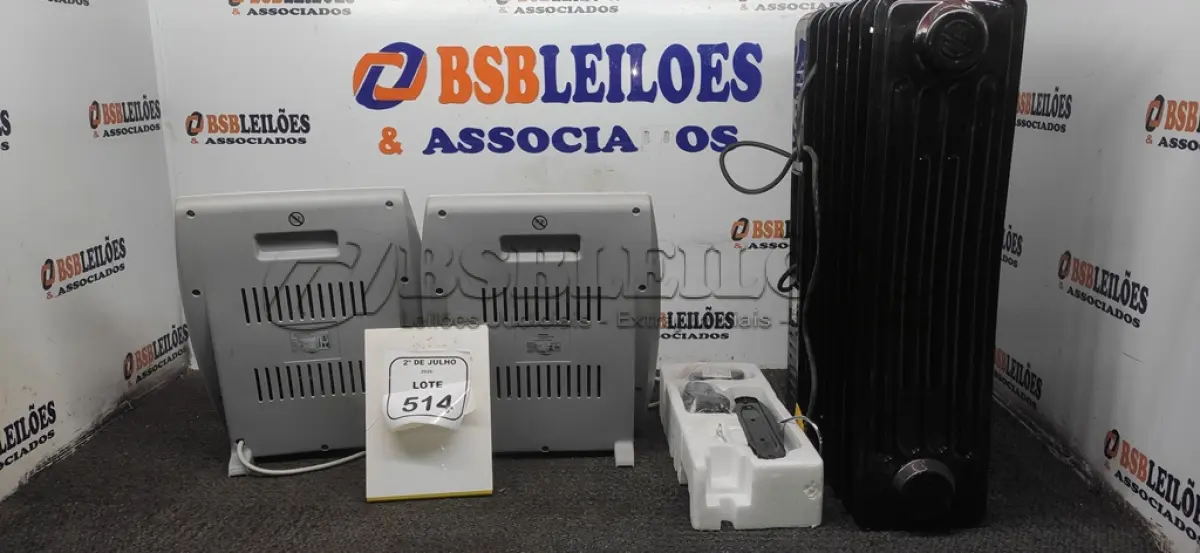 LOTE 514 - 03 AQUECEDORES DE MODELOS DIVERSOS MARCA MONDIAL. (NO ESTADO) ATENÇÃO! FAZER A VISITAÇÃO ANTES DE ARREMATAR, NÃO SABEMOS SE FUNCIONA, LEILÃO NÃO TEM GARANTIA E NEM DEVOLUÇÃO, SUJEITO A POSSÍVEIS AVARIAS VISÍVEIS/OCULTAS E/OU AUSÊNCIA DE COMPONENTES.