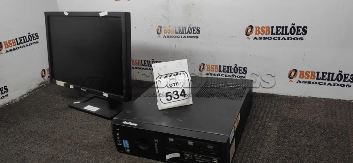 LOTE 534 - 01 MONITOR MARCA DELL E 01 CPU MARCA ITAUTEC. (NO ESTADO) ATENÇÃO! FAZER A VISITAÇÃO ANTES DE ARREMATAR, NÃO SABEMOS SE FUNCIONA, LEILÃO NÃO TEM GARANTIA E NEM DEVOLUÇÃO, SUJEITO A POSSÍVEIS AVARIAS VISÍVEIS/OCULTAS E/OU AUSÊNCIA DE COMPONENTES.