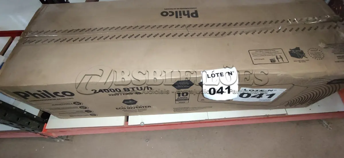 LOTE 041 - 01 EVAPORADORA AR CONDICIONADO 24000 BTUS PHILCO 220V (NO ESTADO, NÃO SABEMOS SE FUNCIONA. LEILÃO NÃO TEM GARANTIA E NEM DEVOLUÇÃO, SUJEITO A POSSÍVEIS AVARIAS VISÍVEIS/OCULTAS E/OU AUSÊNCIA DE COMPONENTES)